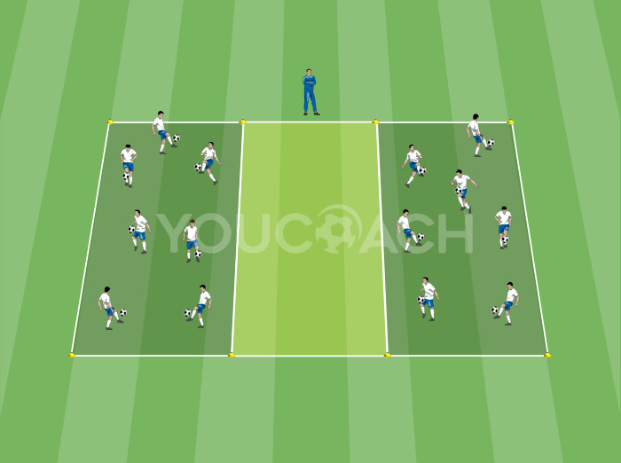 Ativação: controlo de bola e mobilidade