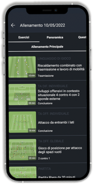 Condividi allenamenti con i giocatori Condividi allenamenti con i giocatori
