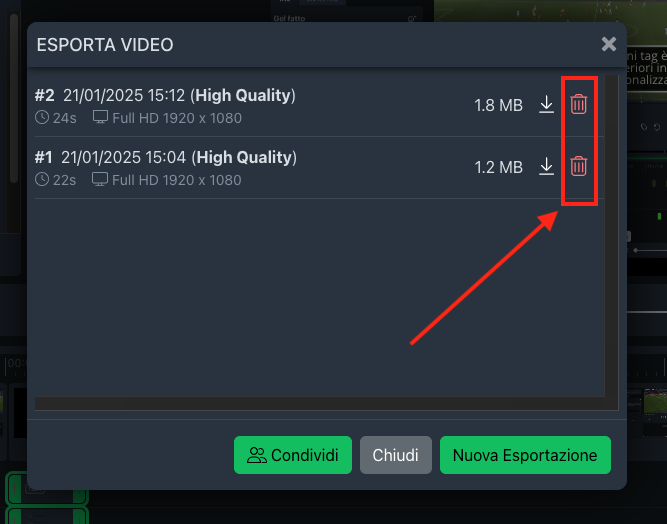 YouCoachApp Video Analysis: tutti i video esportati YouCoachApp Video Analysis: tutti i video esportati